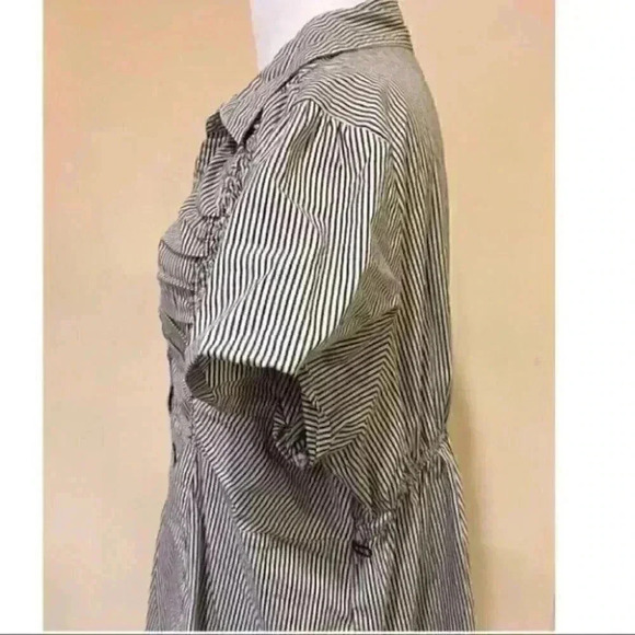 Motherhood Maternity PinStripes Button Down Career - Picture 7 of 8